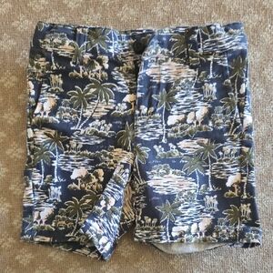 Janie and Jack Navy Tropical Print Shorts 3